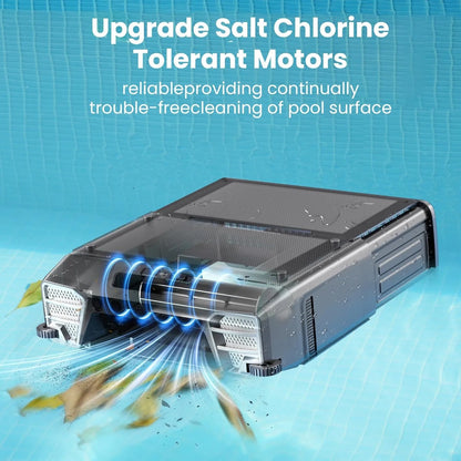 2026 Upgraded Solar Pool Skimmer/Cleaner 24 Hours Robotic with Remote Control