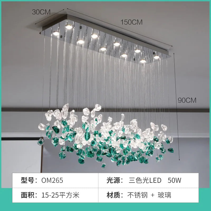Light luxury modern lighting fixture restaurant chandelier