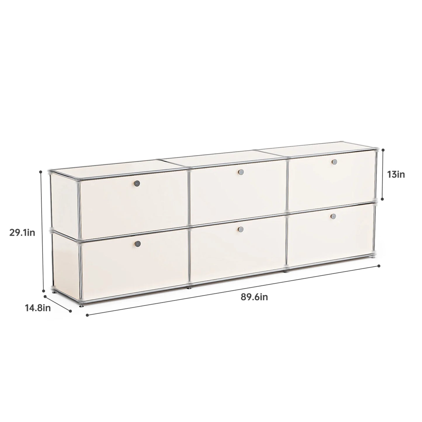 Modern Storage Cabinet Versatile Free-Standing Organizer