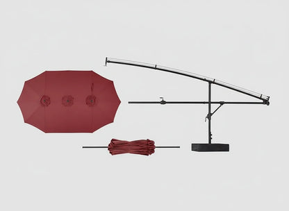Patio Umbrella with Base Included, Rectangle Table Umbrella