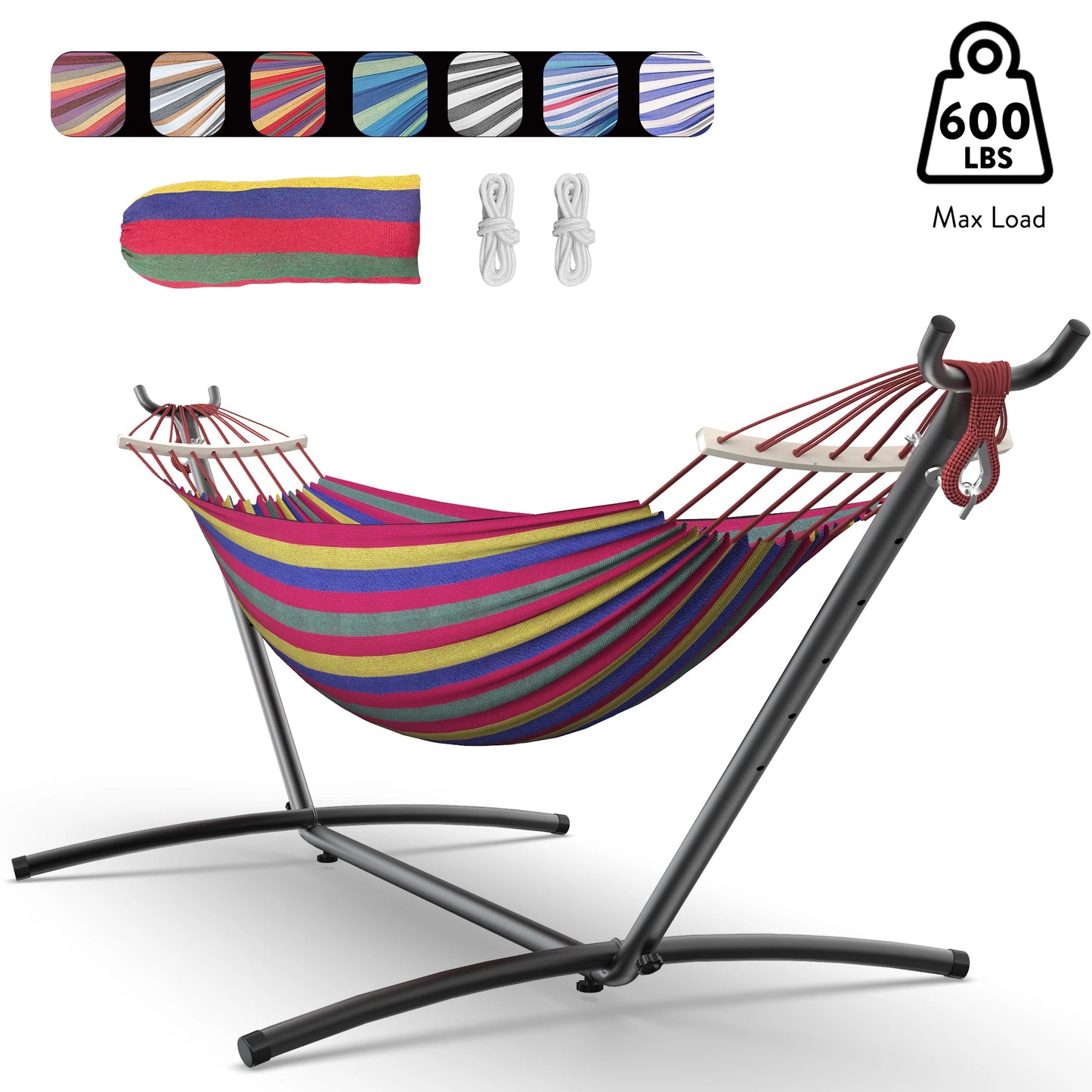Hammock with Adjustable Stand- Hammock Bed w/Storage Bag,