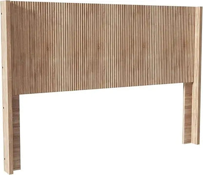 King Size Fluted Headboard ONLY - Wall Mount Wood, Rustic & Modern