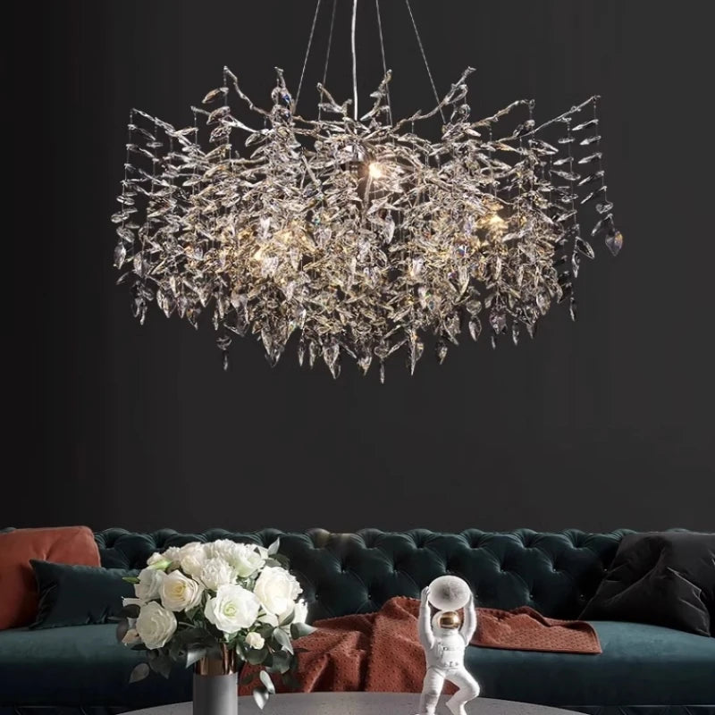Modern Crystal Chandelier. Suitable For Dining Room, Living Room,