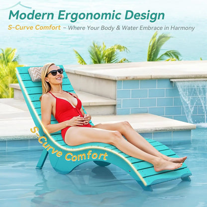 Weighted Pool Lounge Chairs - Anti-Floating Pools & Backyard Sun Decks,