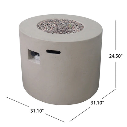 31 Inch Round Outdoor MGO Propane Fire Pit