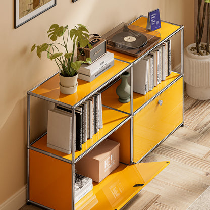 Modern Storage Cabinet Versatile Free-Standing Organizer