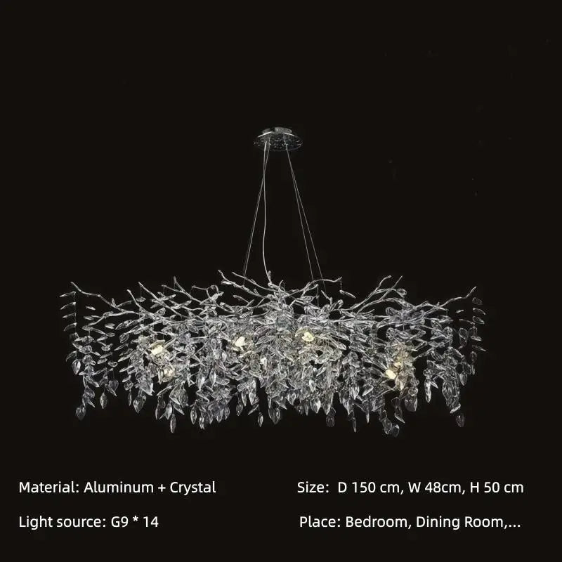 Modern Crystal Chandelier. Suitable For Dining Room, Living Room,