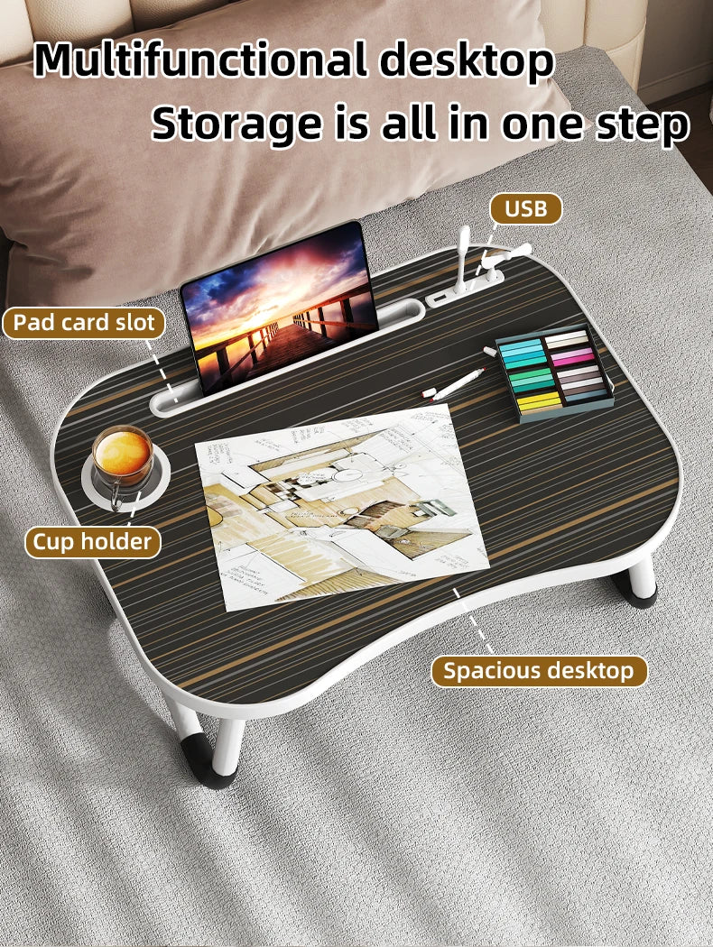 Laptop table tray, breakfast bed tray, laptop table