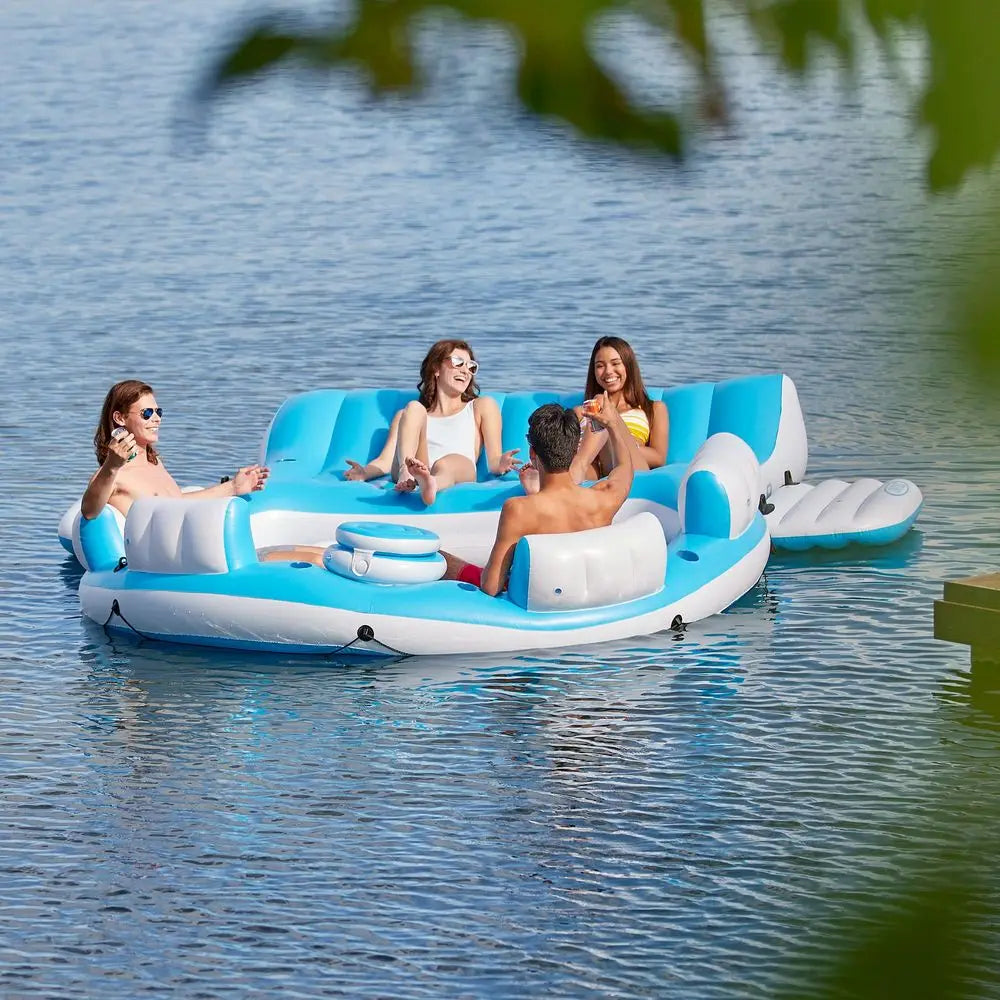 145 x 125 x 20 Inch Splash N Chill Inflatable Lake and Pool
