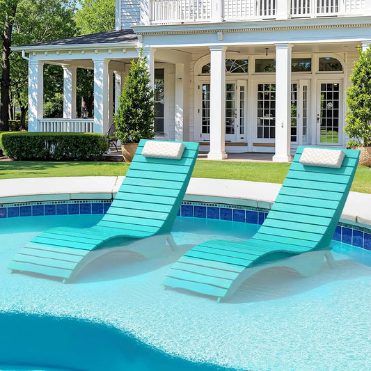 Weighted Pool Lounge Chairs - Anti-Floating Pools & Backyard Sun Decks,