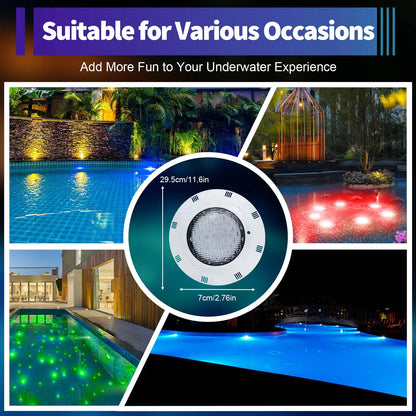Swimming Pool LED Light RGB Underwater Light Remote