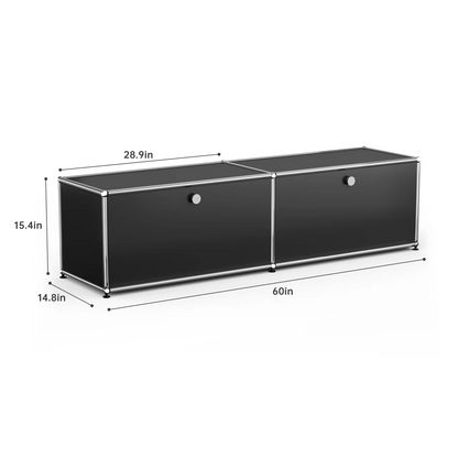 Modern Storage Cabinet Versatile Free-Standing Organizer