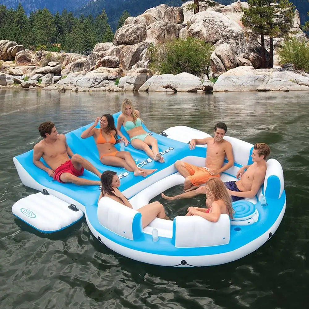 145 x 125 x 20 Inch Splash N Chill Inflatable Lake and Pool